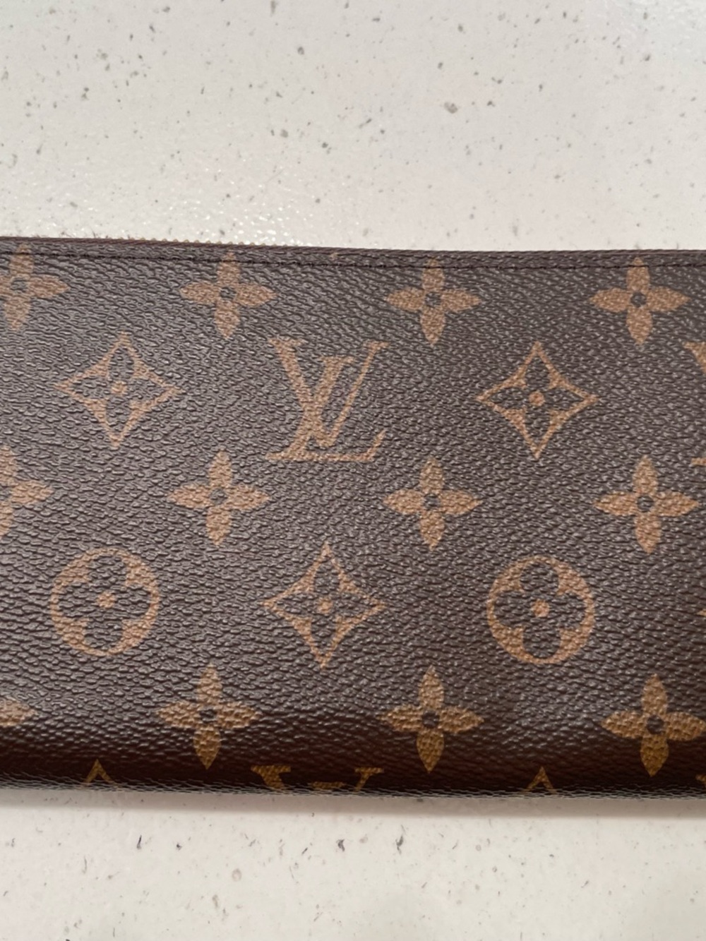 Louis Vuitton Monogram Canvas Long Wallet in Brown and Tan